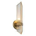 thumbnail image 4 of Kuzco Lighting Wv332904 Cairo 16" Tall Wall Sconce - Urban Bronze / Clear Ribbed Glass, 4 of 5