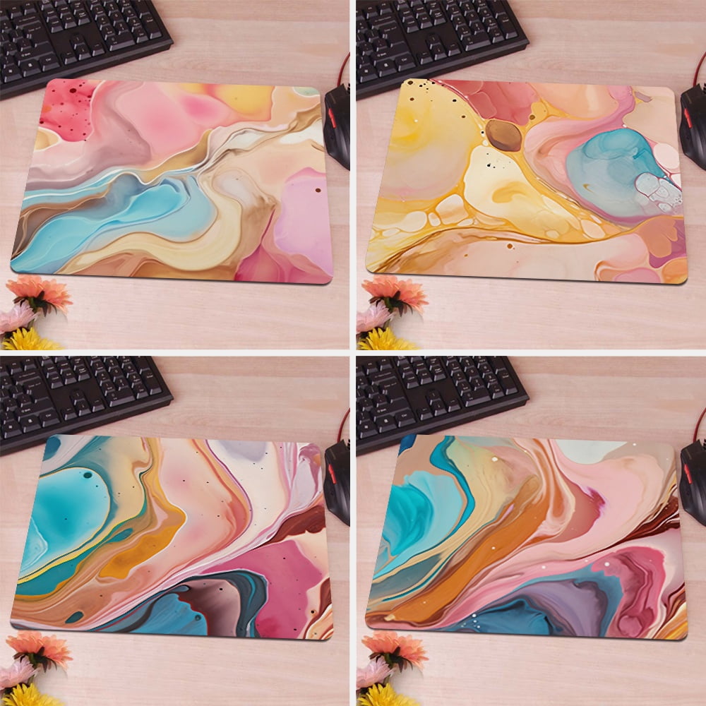 Mengen Colored Marble Mouse pads, suitable for the mouse pads of the