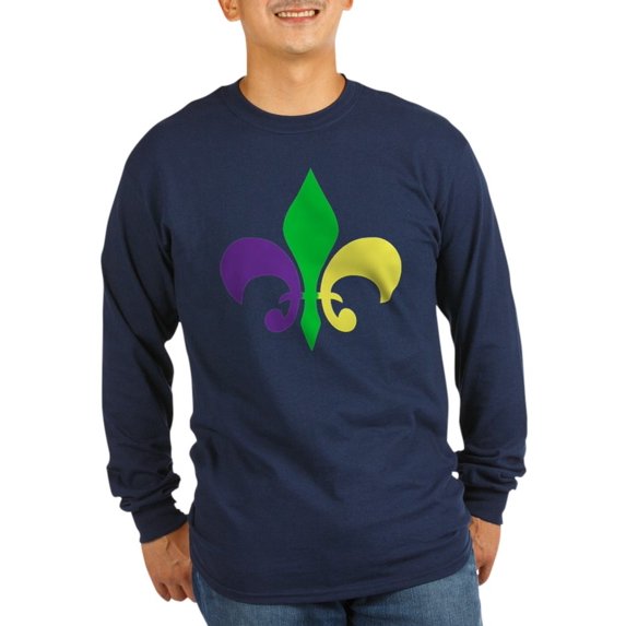 CafePress - Fleur De Lis - Long Sleeve Dark T-Shirt