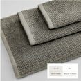 thumbnail image 4 of Great Bay Home Quick Dry Loop Textured 4-Pack Bath Towel Set, 54" x 27", Dark Grey, 4 of 6