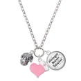 thumbnail image 1 of Delight Jewelry Silvertone Nursing Medley - Nurse Hat, Chart, Caduceus Spinner - Light Pink Heart Nurse Strong Zoe Necklace, 1 of 4