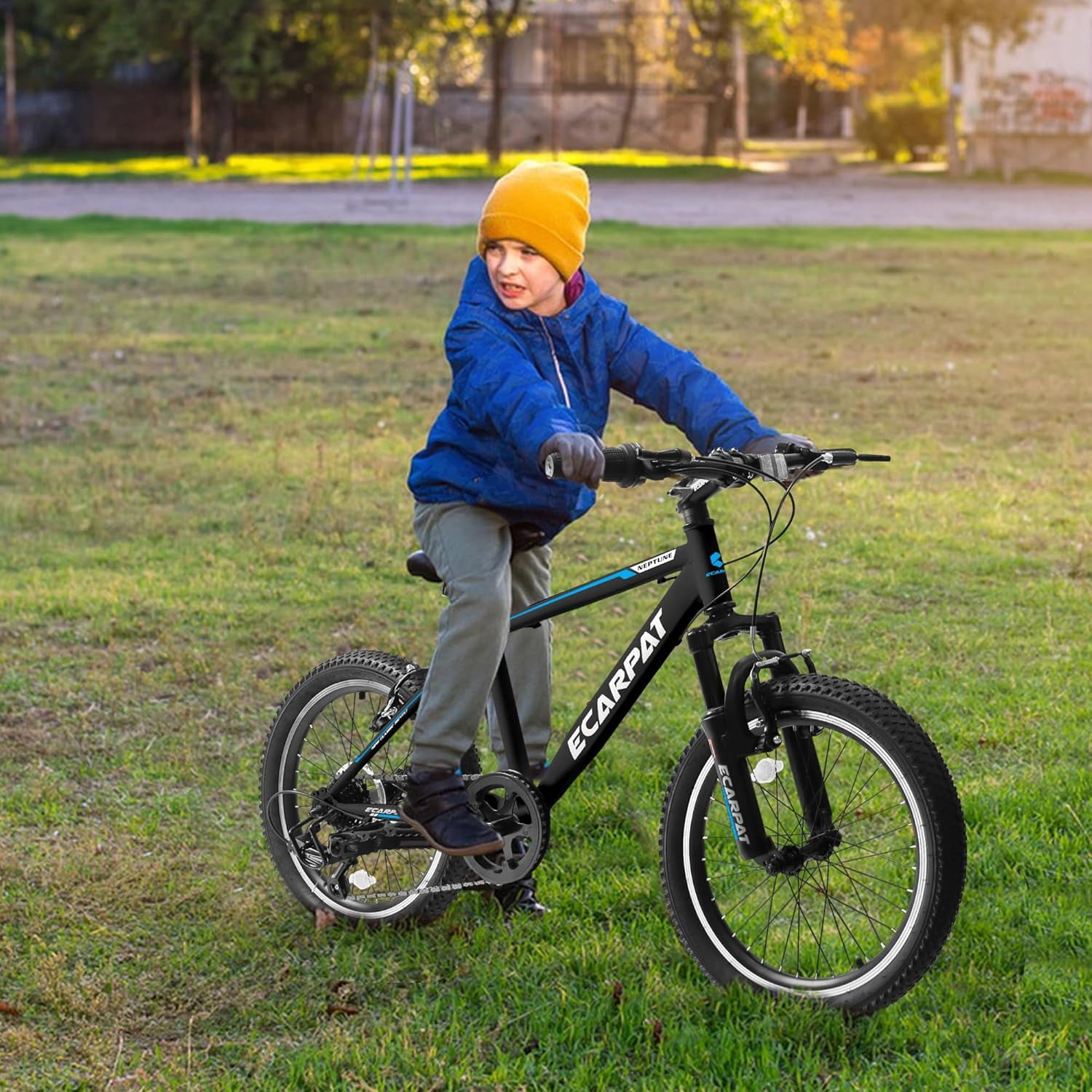 Ambifirner 20 Inch Fat Tire Mountain Bike With Shimano 7 Speed, Front And Rear V-Brakes All-Terrain Tires Bicycle