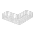 thumbnail image 2 of Cesta de ducha de metal, organizador de ducha, estante de esquina, estante de adhesión para garaje, champú, baño, champú y acondicionador. Blanco 25x10x5cm, 2 of 8