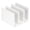 White, variant on Desk Bookend ABS Book End 3 Section Book Organiser Book Divider Magazine Stand