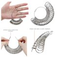thumbnail image 3 of Herramienta de medición del medidor de anillos Anillo redondo Mandril Herramienta de medición del tamaño del anillo Anillos Medidor Medidor de tamaño Varilla Dedo EE. UU. 1-13 con medio tamaño, 3 of 5