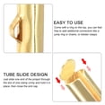 thumbnail image 4 of 100Pack Slide on End Clasps, 16mm Tube Ball Bead Slider Crimp Ends, Light Golden, 4 of 6