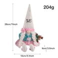 thumbnail image 3 of Ounissouiy Festival Gnomo Muñeca Romántica Tamaño pequeño Adorable Sin rostro Estatuilla Adorno Adorno de Decoración de escritorio Juguete de Kits de decoración para fiestas Chica Ounissouiy HA070754-02, 3 of 6