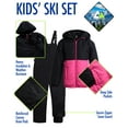 thumbnail image 5 of Arctic Hero Kids' Ski Set – 2 Piece Unisex Insulated Waterproof Snow Bib & Hooded Jacket (4-18), 5 of 7