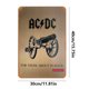 thumbnail image 2 of Placa de Metal Vintage de Hierro Wdftyju Rectangular ACDC 30x40 cm, 2 of 9