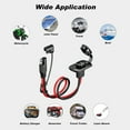 thumbnail image 5 of FYUU 12AWG 30CM SAE Power Socket SAE Waterproof Quick Connect Panel Connector Cable For Motorcycle Battery, 5 of 5