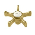 thumbnail image 4 of Kingston Brass KS1267NXBS Hamilton Double-Handle Wall-Mount Bridge Kitchen Faucet with Brass Sprayer, Brushed Brass, 4 of 5