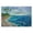 Tropical Coastal Waves, variant on Stupell Industries Pastel Beach Coast Landscape Painting Black Floater Framed Canvas Art Print Wall Art, 21 x 17