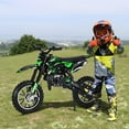 thumbnail image 5 of Floseru 49cc 2-Stroke Kids Dirt Bike, Mini Dirt Scooter Bike Pocket, Off Road Gas Power Mini Pocket Motorcycle with Front Rear Disc Brakes, Pocket Gas Motorbike, Racing Max Speed 40km/H, 5 of 8
