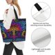 thumbnail image 3 of Balery Indian Mandalas Dragonfly Bolsa Tote Estilo Estético con Cremalleras, Bolsa de Hombro, Bolsa de Compras Grande y Plegable, 3 of 8