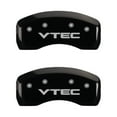 thumbnail image 4 of MGP 4 Caliper Covers Engraved Front & Rear Vtech Black finish silver ch, 4 of 5