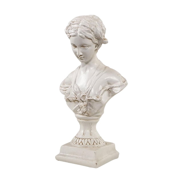 de escultura de estatua de resina de busto de de celebridad clásica para de práctica de dibujo, decoración y colección Color antiguo