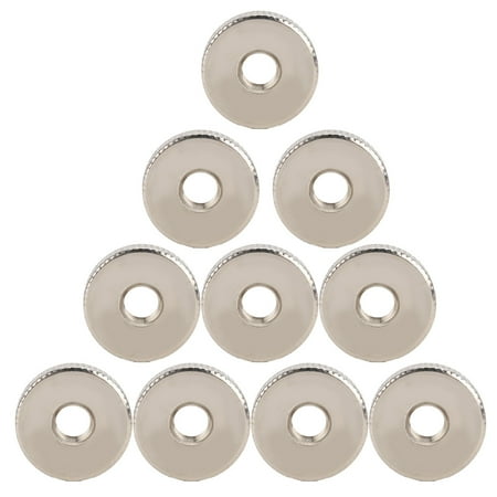 

10Pcs Knurled Nut Carbon Steel Nickel Plated Hand Twist Hardware Fastener Supplies M8 GB807