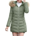 thumbnail image 2 of KANG Winter Coat Long Puffy Down Jacket With Faux Hood Warm Thermal Outerwear For Cold Weather, 2 of 5