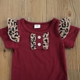 thumbnail image 3 of Kiapeise 3Pcs Newborn Girl Short Sleeve Romper + Leopard Pants + Headband, 3 of 6