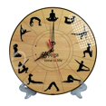 thumbnail image 3 of veasfak 11.8inch Round Clock with Pose Pattern Multipurpose Tabletop Decoration Without Numbers, 3 of 9