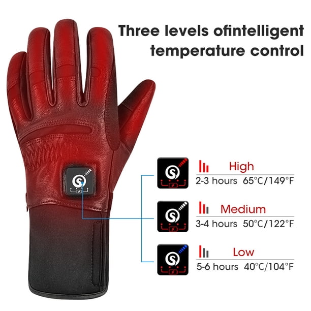 Gants Chauffants Rechargeables USB – 3 Niveaux De Chaleur, écran Tactile, Paume Antidérapante, Pour Homme/femme