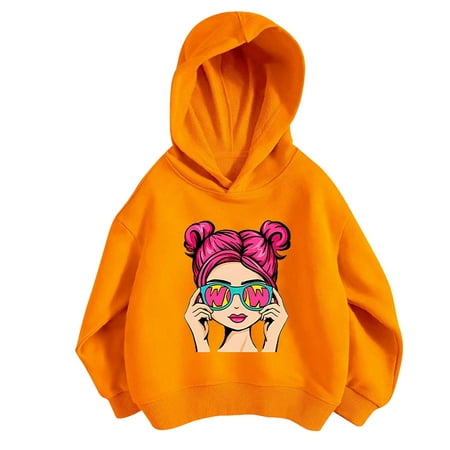 

Kids Girls Sports Shirt Boy Girl Casual Print Personality Hoodie Pullover Hooded Sweatshirt With No Pocket Baby Halloween Outfit Toddler Fall Clothes Fall Outfits Toddler Girl