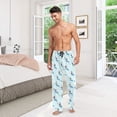 thumbnail image 6 of FORMRS Mens Pajama Pants with Pockets Sleepwear Lounge Bottoms Sizes S-2XL, Blue Ice Hockey, 6 of 7