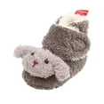 thumbnail image 6 of Newborn Baby Cozy Fleece Booties with Grippers Winter Slippers Socks Soft Sole Stay On Infant First Walker Crib Shoes 0-6 Months, 6 of 7
