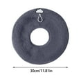 thumbnail image 3 of Thickened Toilet Seat Cover Winter Warm Washable Knitted Universal Fit Bathroom Comfort Essential​(Dark Gray), 3 of 5