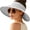 Gray, variant on Sun Visor Hats for Women Wide Brim Straw Beach Hat Ponytail Open Top Packable Sun Hat Women Foldable Summer Travel Beach Hats for Women