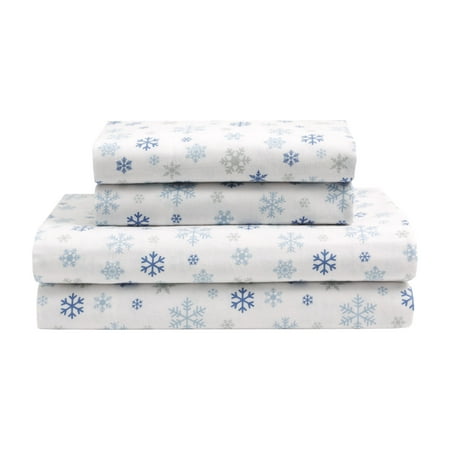 Winter Nights Flannel Sheet Set - Walmart.com