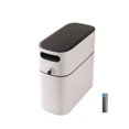 thumbnail image 2 of Trash Can, Large Capacity Narrow Trash Can With Lid For Office Black, 2 of 8