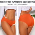 thumbnail image 3 of Ropa interior de bikini Eiggam para mujer, algodón, paquete de 10 unidades, talla XL, 3 of 6