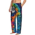 thumbnail image 6 of Sikiie Vibrant Rainbow Parrot Fantasy Pajama Pants Men, PJ Bottoms, Sleep & Lounge Pants-X-Large, 6 of 6