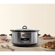 Crockpot® Programmable 8-Quart Slow Cooker, Black Stainless Collection