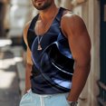 thumbnail image 2 of Summer Tank Tops for Men Quick Dry Performance Sleeveless Casual Classic T-Shirts fashion Moisture Wicking T Shirts Royal Blue XL, 2 of 6