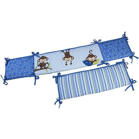 Little Bedding by NoJo 3 Little Monkeys Crib Bumper