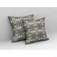 thumbnail image 2 of Amrita Sen Broadcloth Zippered Pillow With Brown Blue CAPL253BrCDSZP16x16, 2 of 5