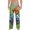 White, variant on Butterfly Landing On Head Dumpy Frog Print Pajama Pants for Men,Men’s Pajama Bottoms,Mens PJ Pants with Pockets & Button Fly-3X-Large