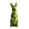 thumbnail image 1 of ZAXARRA Imitation Moss Rabbit Resin Sculpture Garden Ornament (Green), 1 of 7