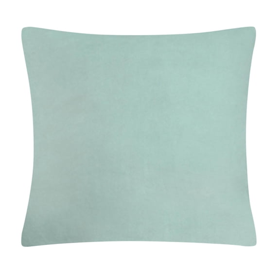 Unique Bargains 80/20 Viscose Velvet Soft Throw Pillowcases, Square 18" x 18", Spa