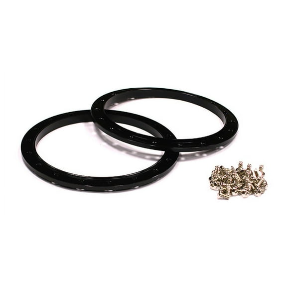 Integy RC Toy Model Hop-ups C23608BLACK Outer Black Ring (2) for Beadlock Wheel O.D. 102mm
