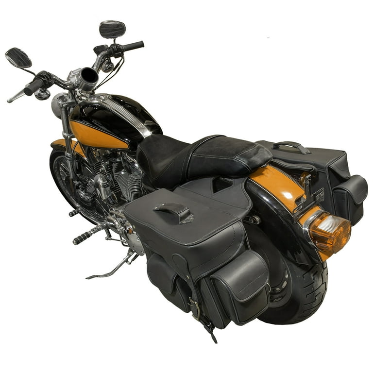 Raider Motorcycle Zip Off Removable Saddlebags Walmart