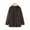 #523-Coffee, variant on Women's Reversible Faux Trench Coat Double-Breasted Notched Lapel Long Length Tailored Cut Chic Outerwear