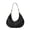 black, variant on Genuine Cowhide Women Hobo Bag, Black Leather Shoulder Bag, Adjustable Strap Crossbody Purse