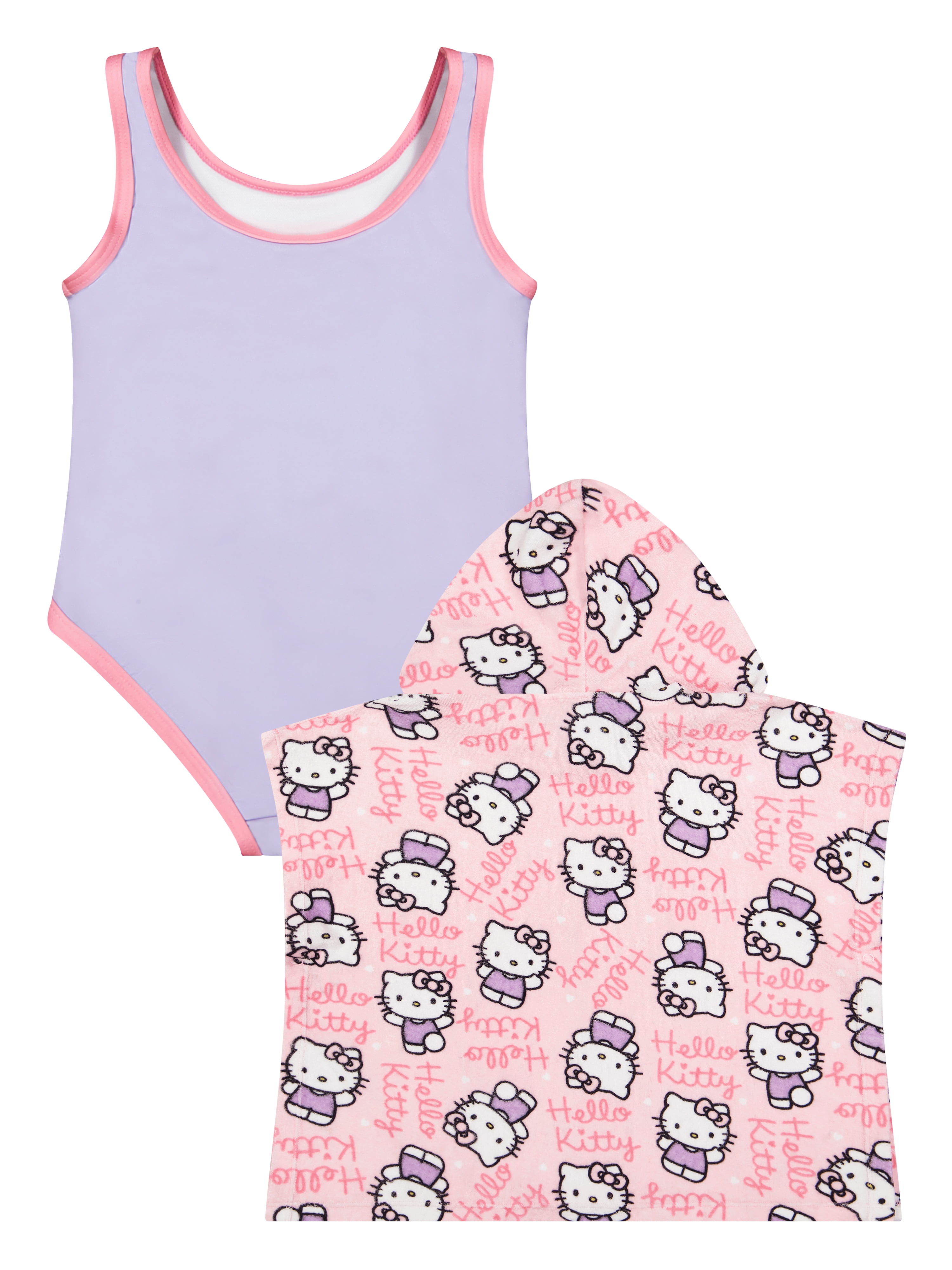 Character Toddler Girl One- Piece Swimsuit with Coverup, 2- Pieces, Sizes 12M- 5T