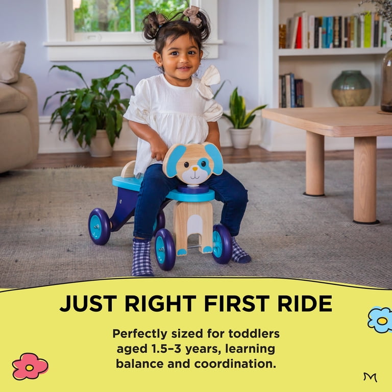 Dynacraft Wooden Puppy Push Ride-On Toy for Toddlers photo 3