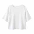 thumbnail image 5 of Women's 3/4 Sleeve Round Neck Blouse Casual Summer Top, 5 of 5