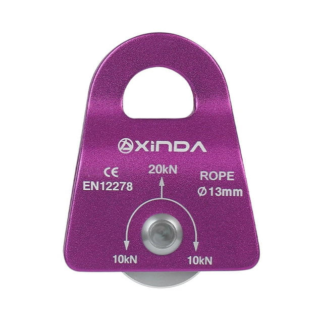 20KN Pulley Rope Pulley Rock Climbing degree Swivel, for Climbing, Work at Height, Outdoor Engineering Accessories