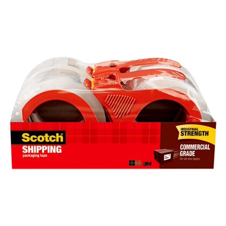 Scotch Commercial Grade Packaging Tape  1.88 in. x 54.6 yd.  4 Rolls